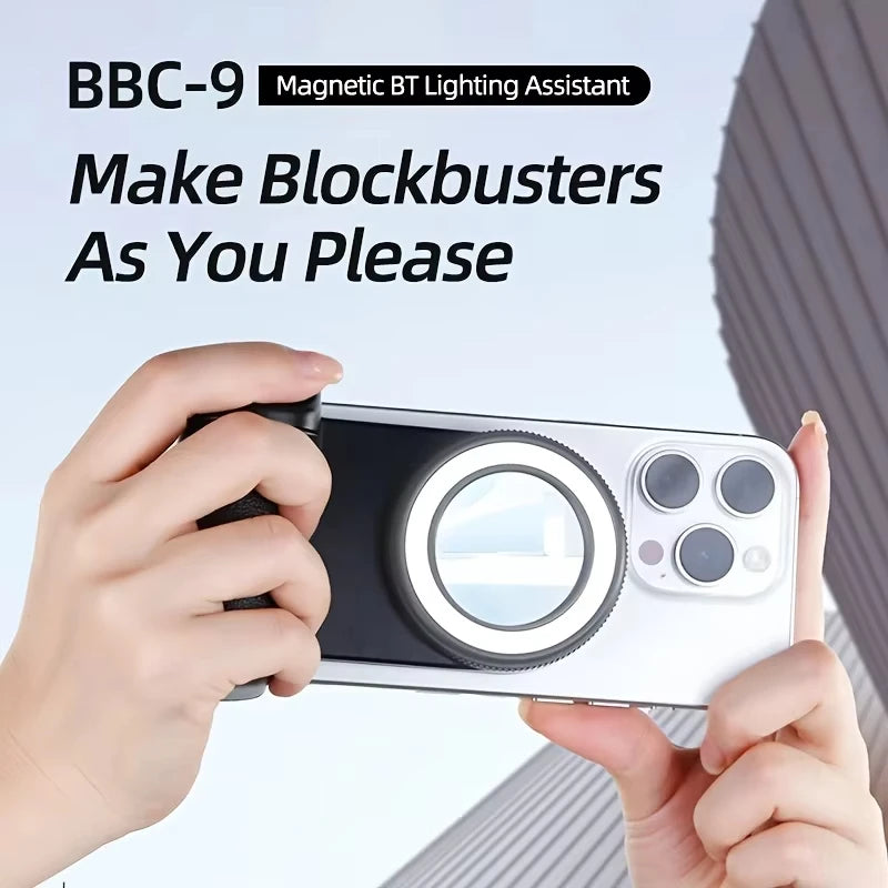 MagSafe Selfie Handle | Bluetooth Remote & Fill Light