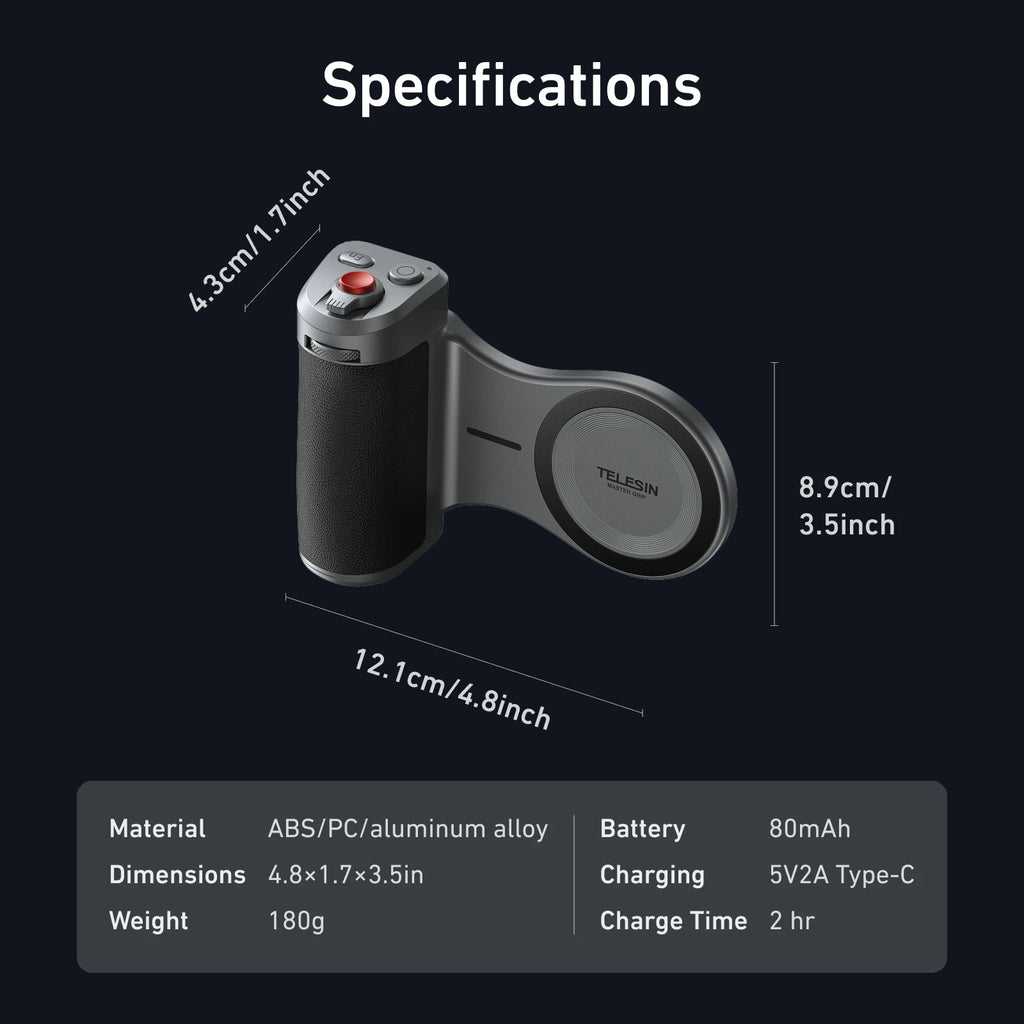 Magnetic Camera Grip for iPhone | Pro Cooling Handle