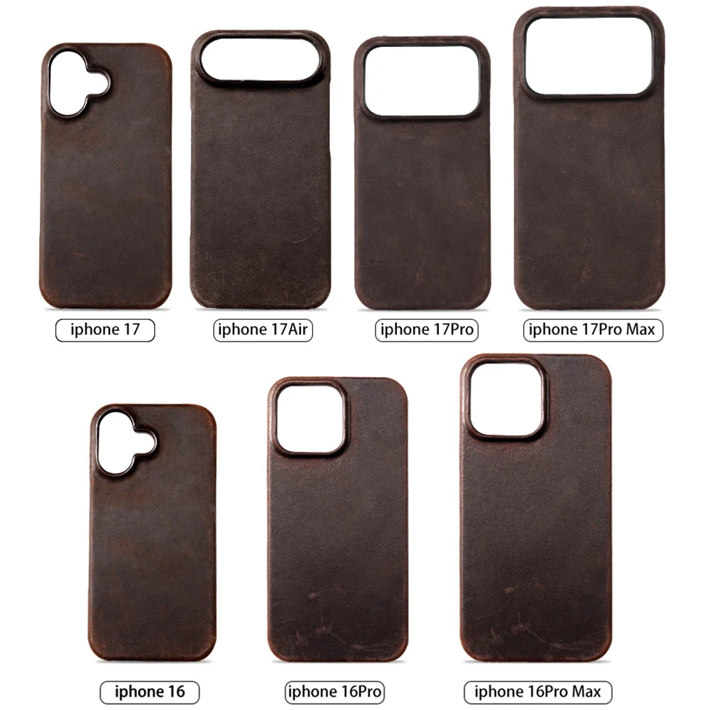 Leather MagSafe Case for iPhone | Slide Camera Protection